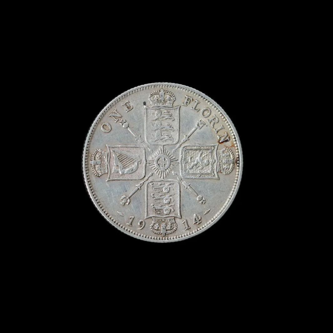 S*y様 1915年英国 ジョージ5世 1フローリン銀貨 GREAT BRITAIN イギリス