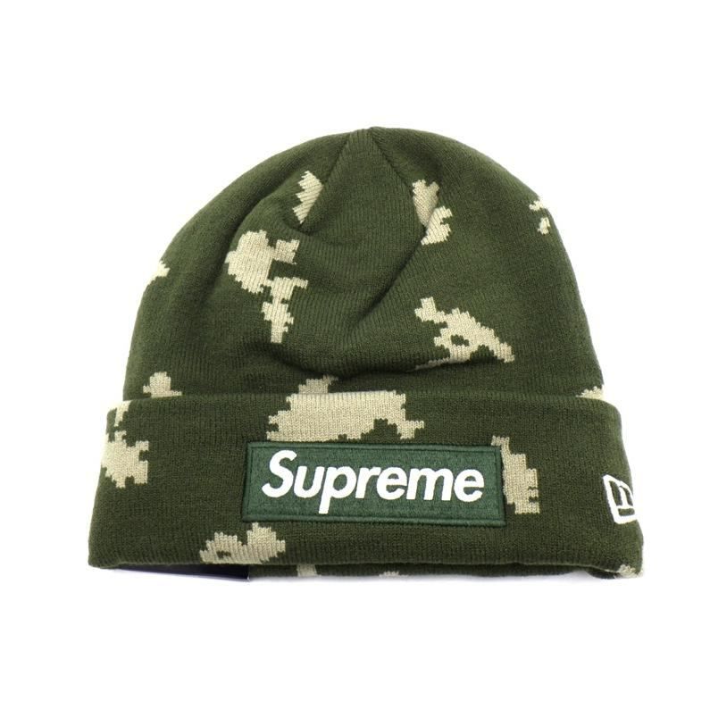 シュプリーム Supreme × ニューエラ Era 21 AW Box Logo Beanie ボックス ロゴ カモフラ ビーニー ニット キャップ 45130