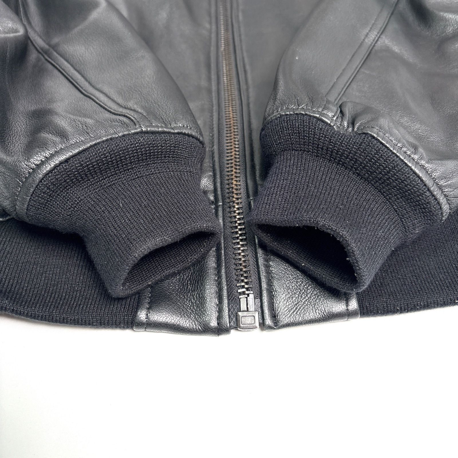 羊革】SCHOTT x JOURNAL STANDARD レザージャケット MA-1 黒 M - メルカリ