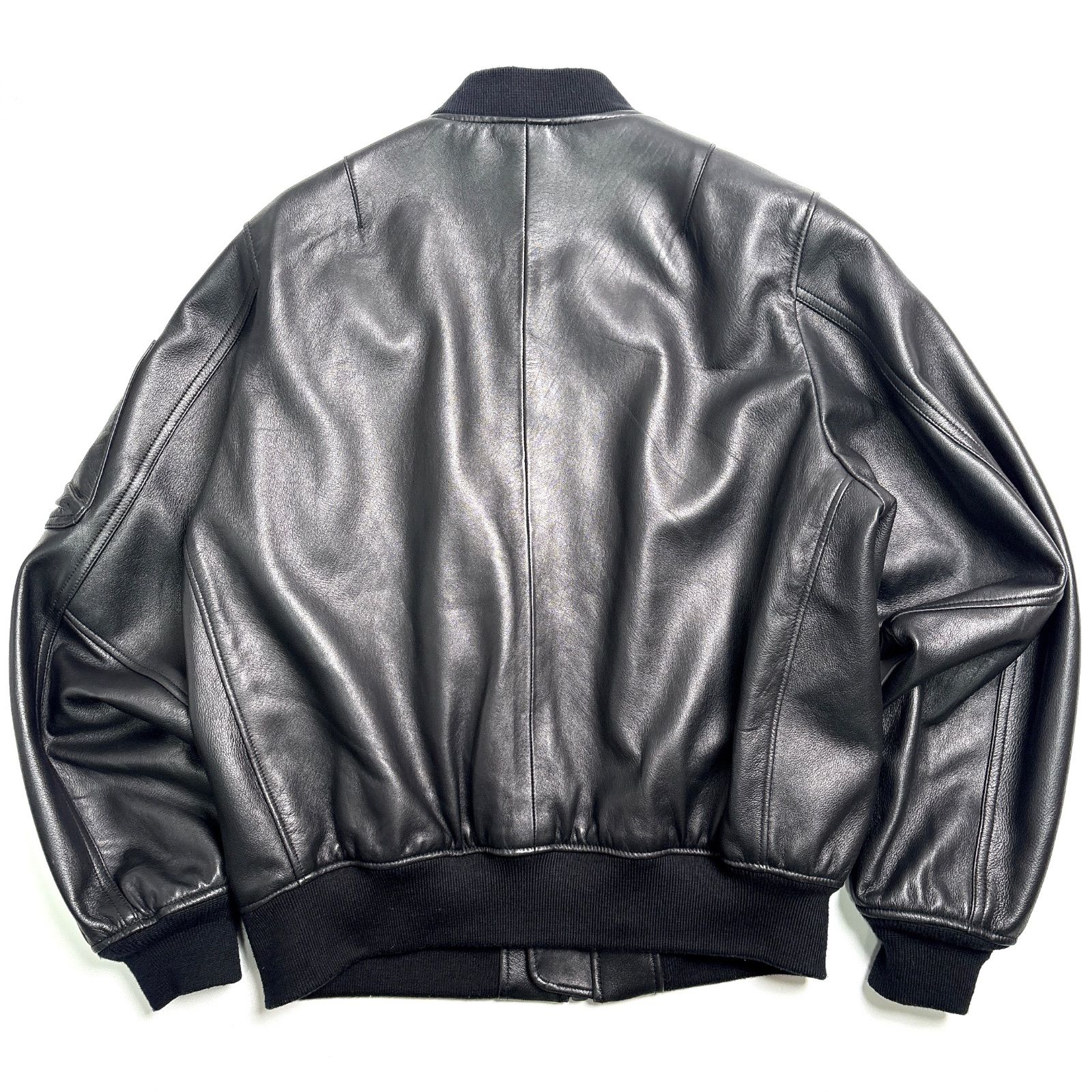 羊革】SCHOTT x JOURNAL STANDARD レザージャケット MA-1 黒 M - メルカリ