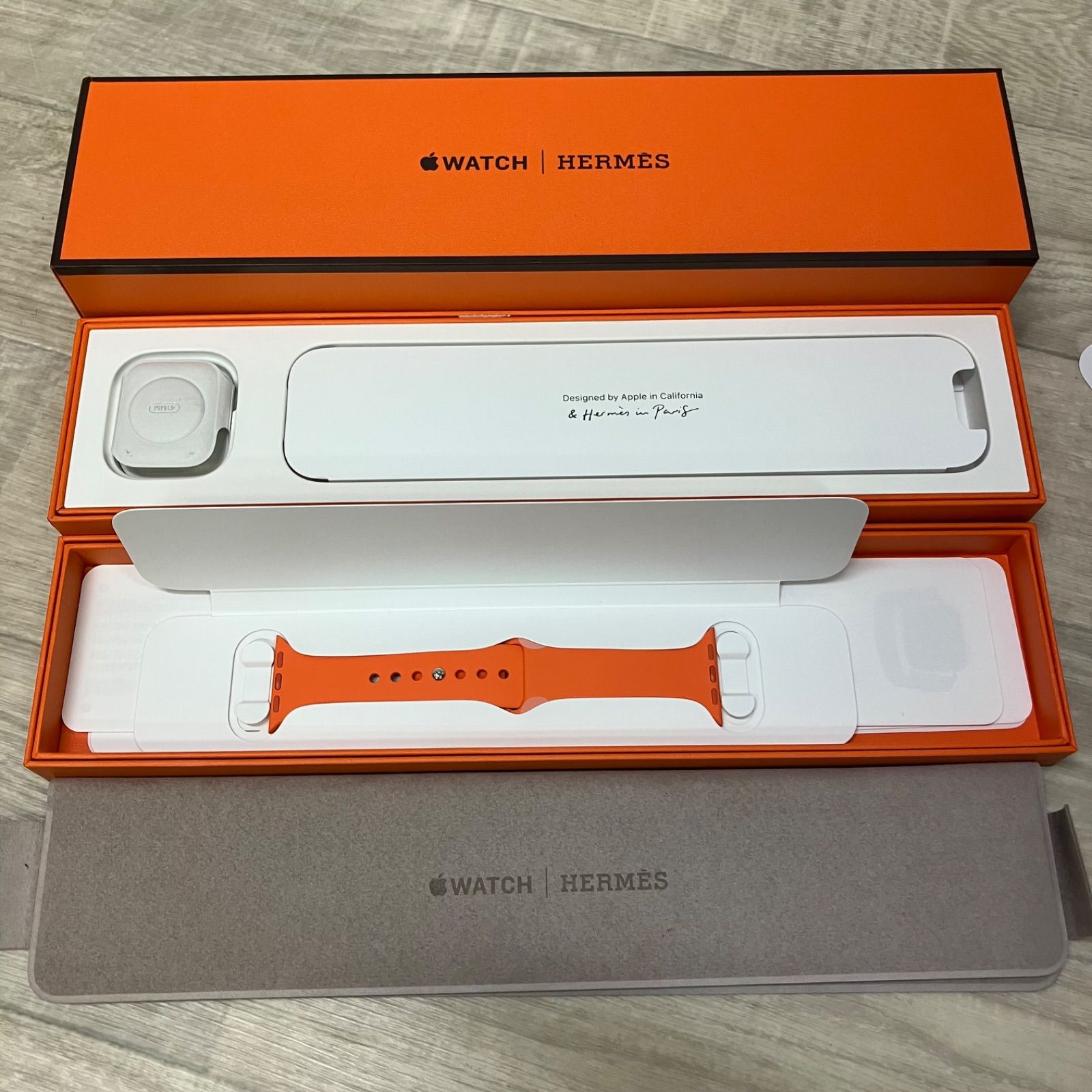︎♥ Apple Watch HERMES オレンジ スポーツバンド 41 MM 795617 c 9