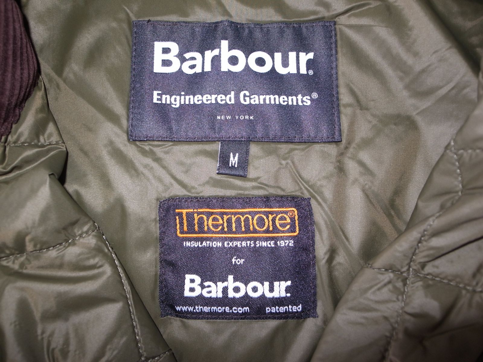 Barbour ENGINEERED GARMENTS バブアー エンジニアードガーメンツ Loitery ジャケット sizeM olive