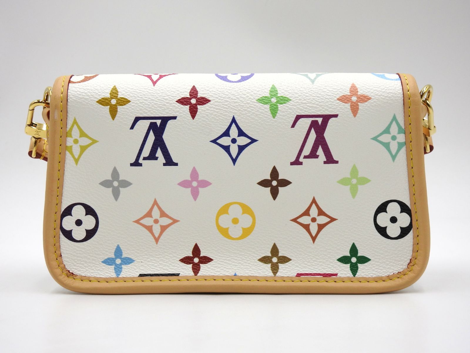 極美品 LOUIS VUITTON ルイヴィトン モノグラム マルチカラー ブロン ナノ ディアヌ ショルダーバッグ TM M14194 中古 4a000402 LOUIS VUITTON - 極美品 LOUIS VUITTON ルイヴィトン モノグラム
