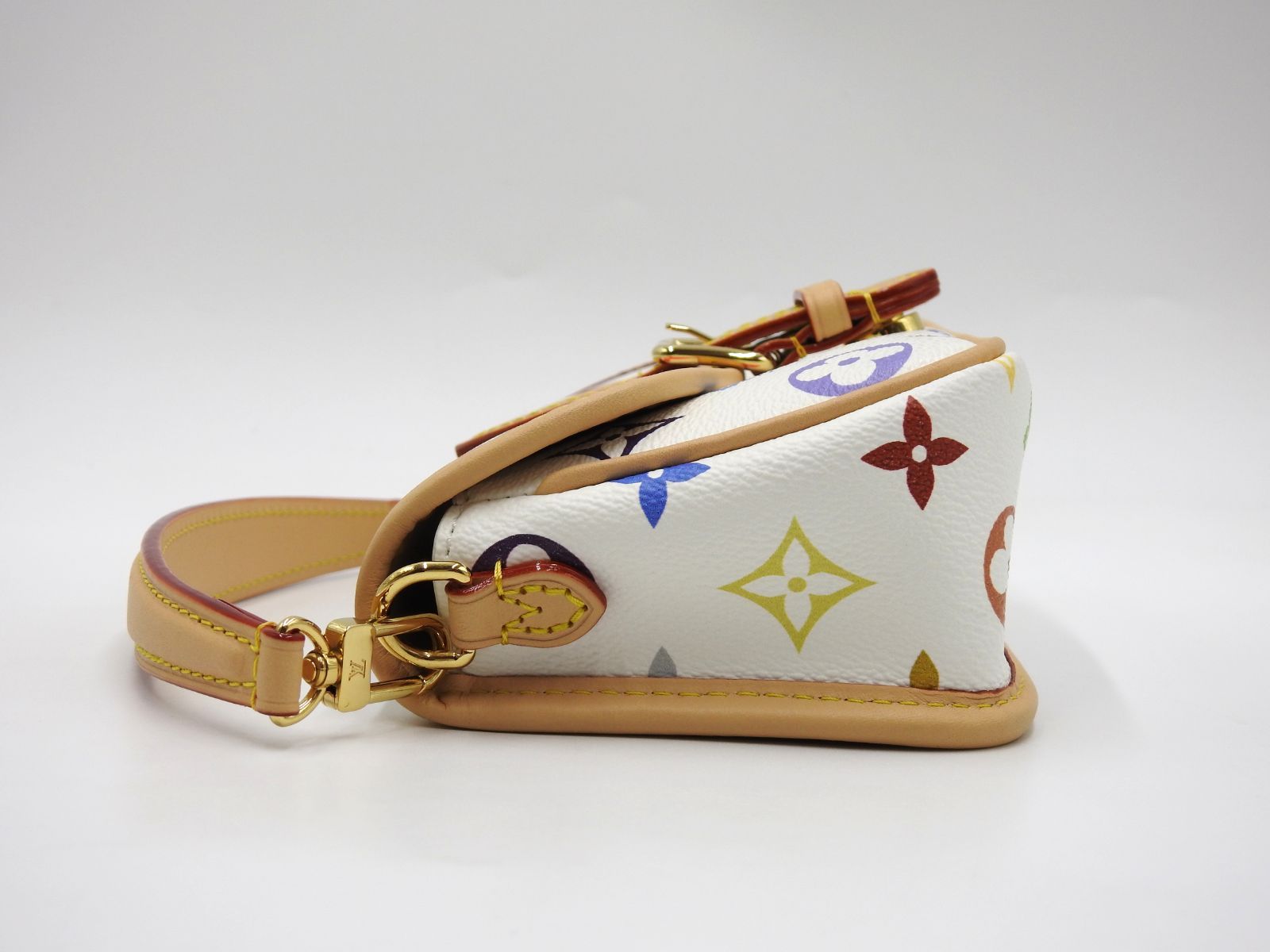 極美品 LOUIS VUITTON ルイヴィトン モノグラム マルチカラー ブロン ナノ ディアヌ ショルダーバッグ TM M14194 中古 4a000402 LOUIS VUITTON - 極美品 LOUIS VUITTON ルイヴィトン モノグラム