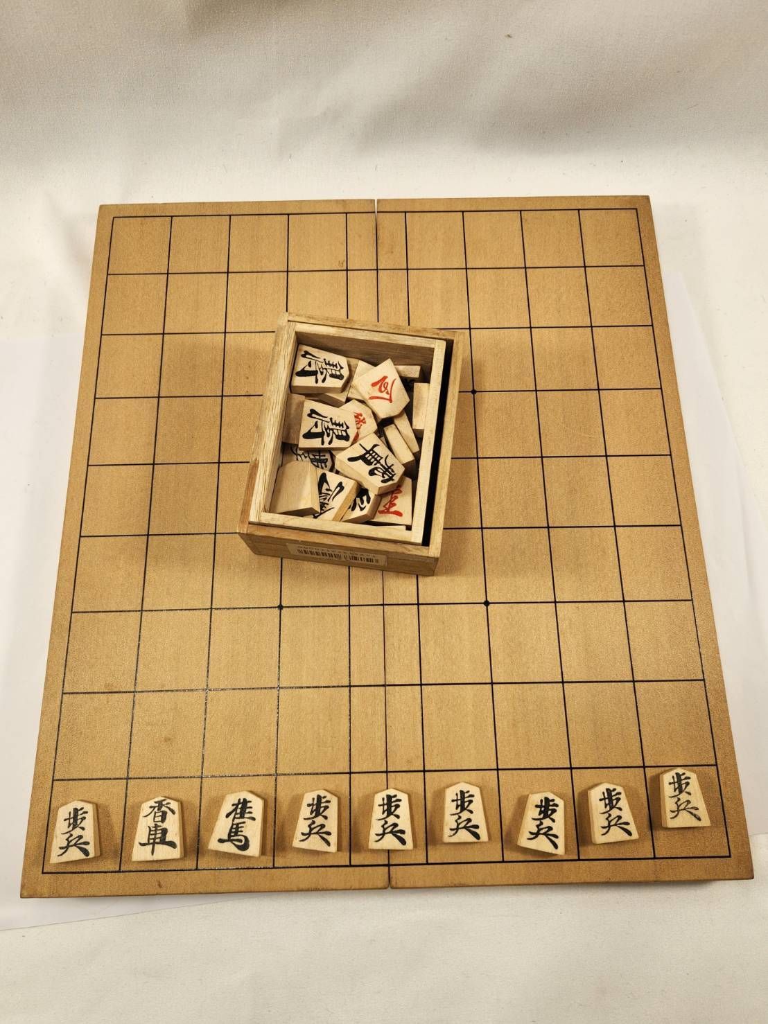 将棋盤セット 木製駒 付き - メルカリ