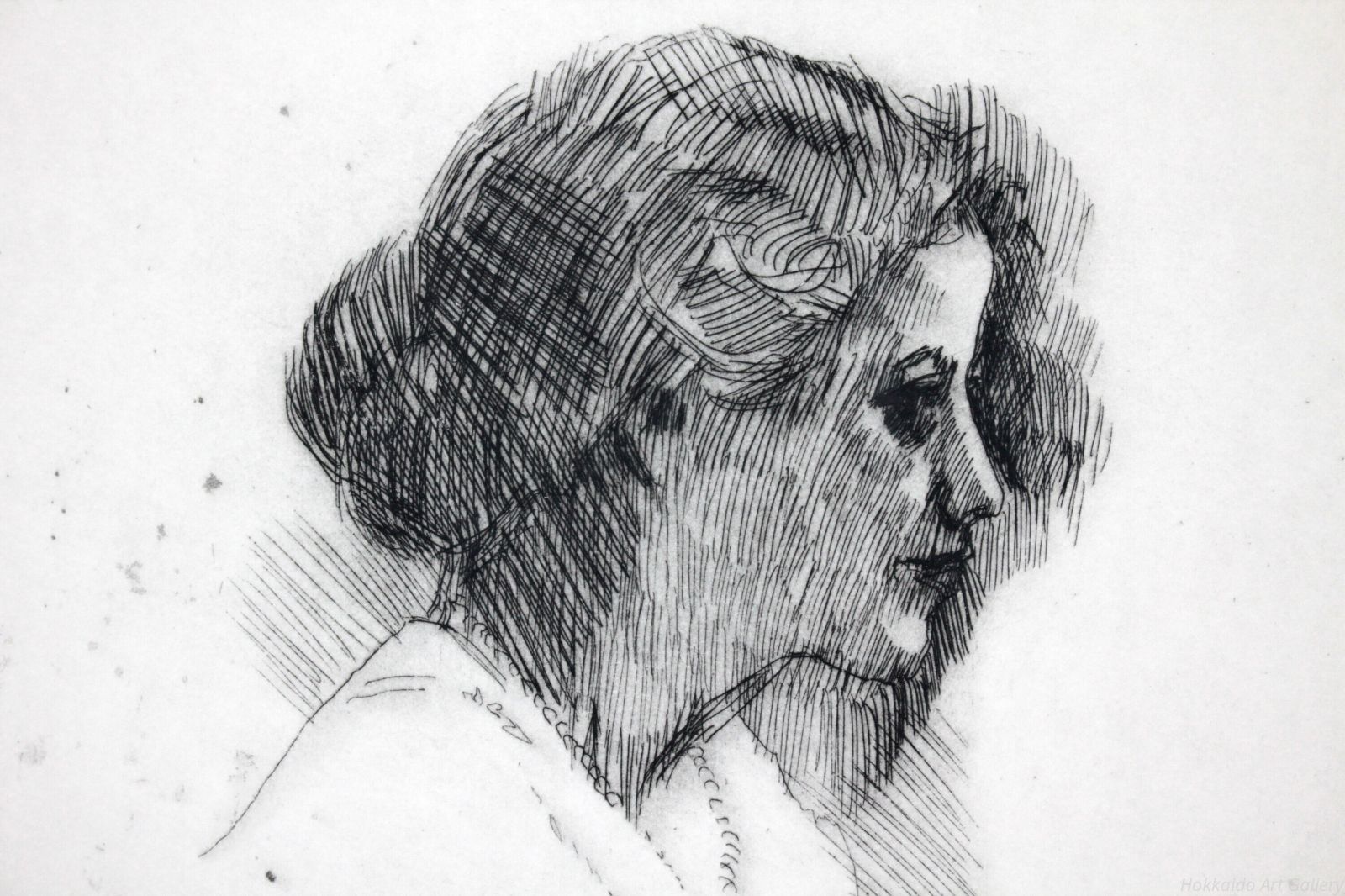 小磯良平 「婦人像B」 エッチング 絵画 - メルカリ