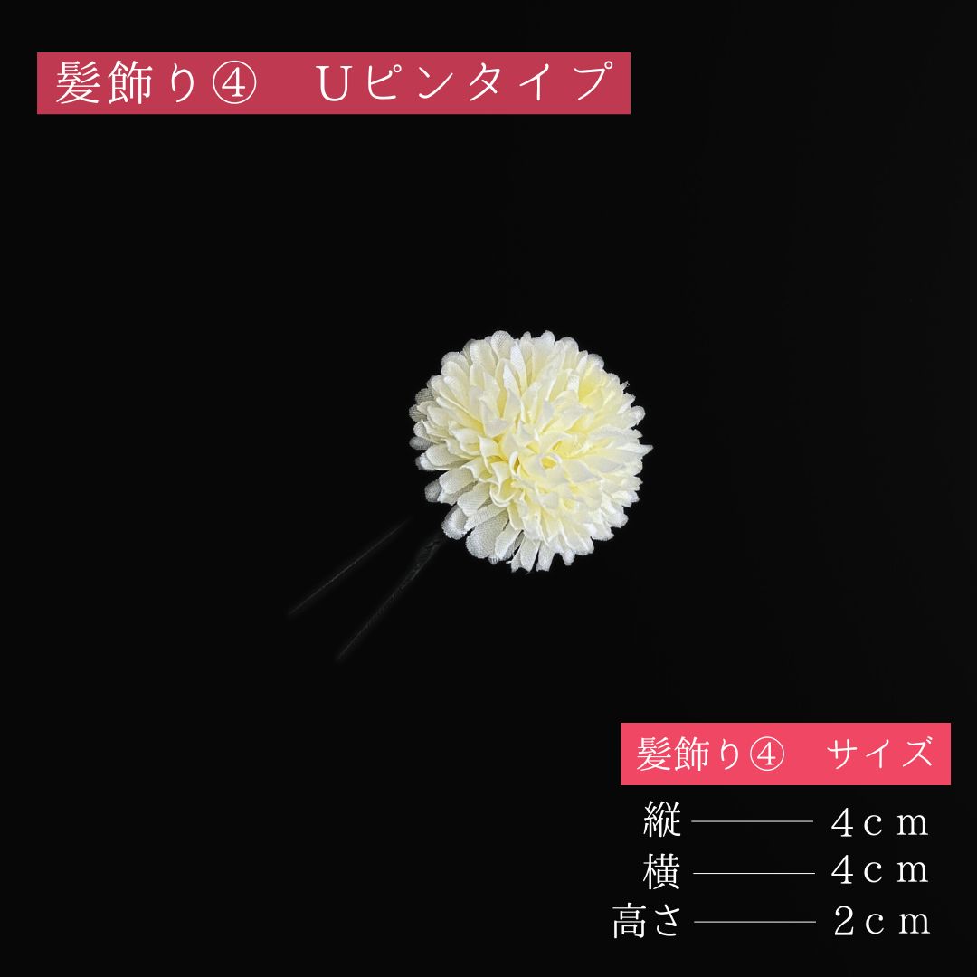  赤 花 髪飾り 10点セット 成人式 卒業式 結婚式 振袖 袴 訪問着 着物 和装 浴衣 ゆかた 赤色 白 ピンポンマム 菊 キク カスミソウ 和玉 つまみ細工 タッセル Uピン式 花飾り 水引き HCJA 419 かんざし 髪飾り 和装小物