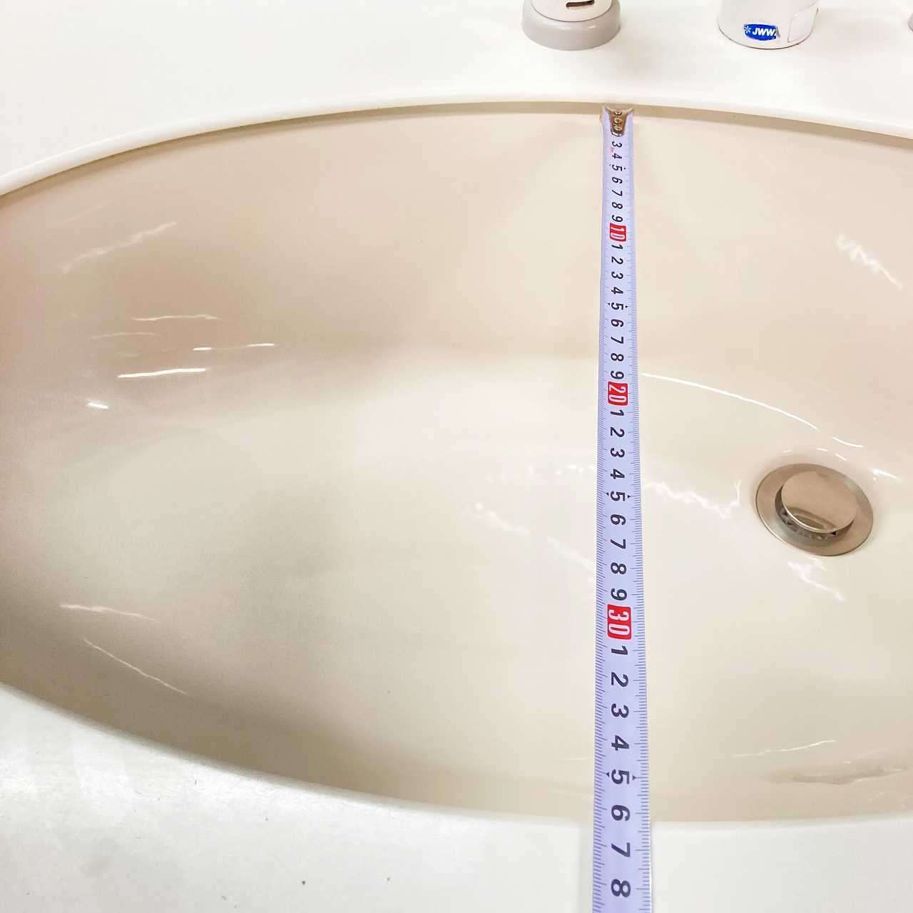 中古品】 National ナショナル FRP(陶器)製 水栓蛇口付き 手洗台 洗面