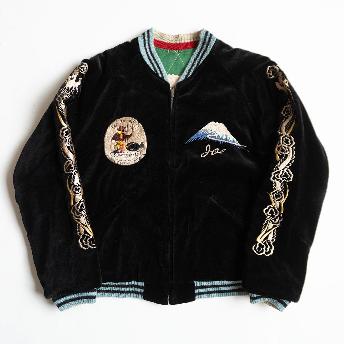 ミ*リ様 Mサイズ★東洋エンタープライズ 別珍スカジャン リバーシブル ベロア 美品】TAILOR TOYO【TT12064/ 別珍 リバーシブル スカジャン】L