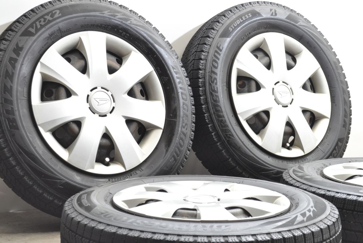程度良好 ダイハツ スチール 13 in 4 00 B 40 PCD 100 ブリヂストン ブリザックVRX 2 145 80 R タント ムーヴ コンテ ミラ ジーノ