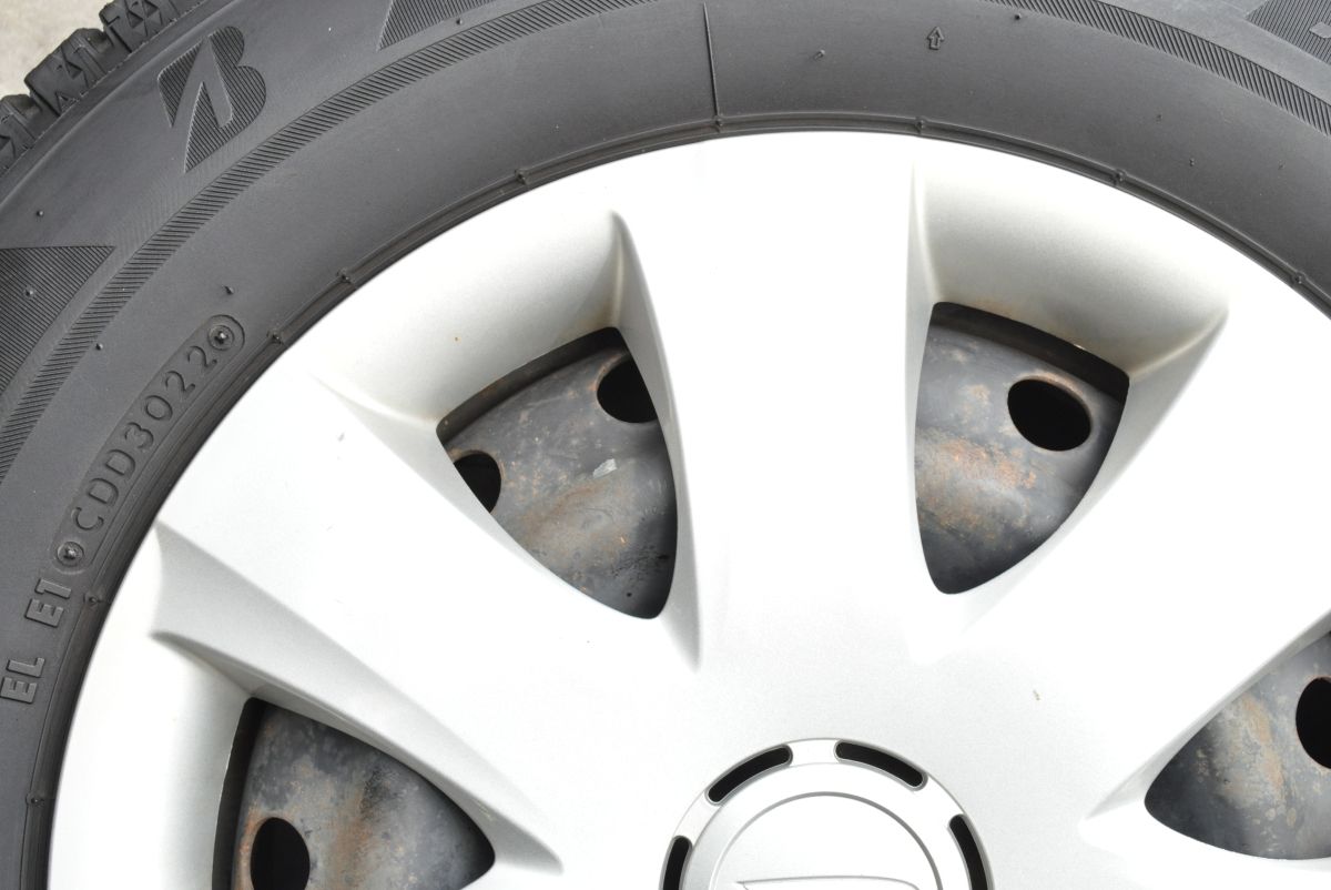  程度良好 ダイハツ スチール 13 in 4 00 B 40 PCD 100 ブリヂストン ブリザックVRX 2 145 80 R タント ムーヴ コンテ ミラ ジーノ 13インチ タイヤ ホイールセット