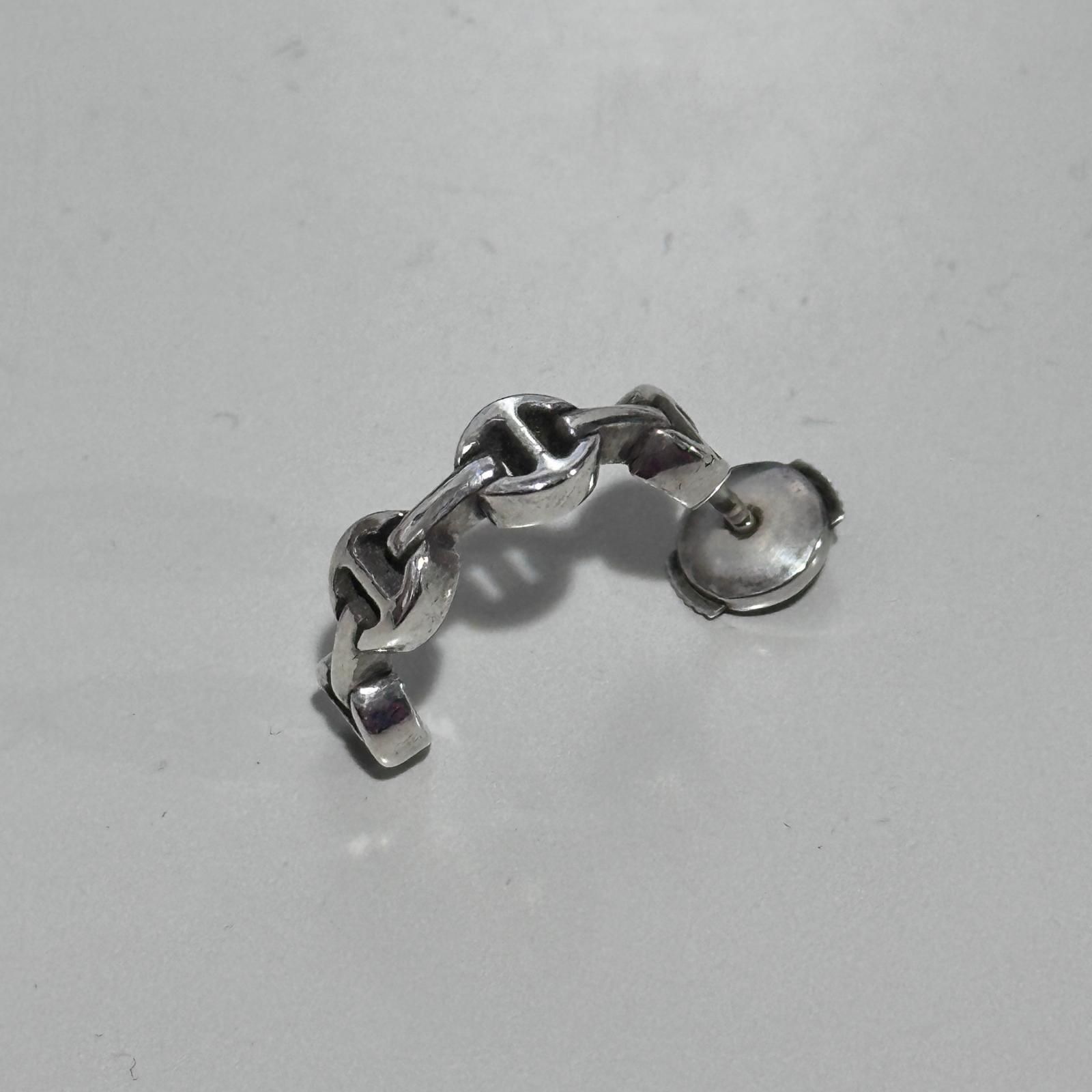 マイクロクレセントピアス 半円形ピアス シルバーアクセサリー ホーセンブース シルバー F 1819 M