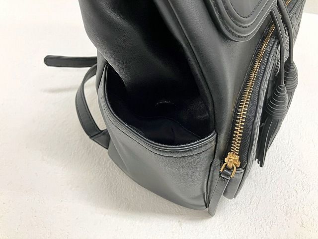 【極美品】 トリーバーチ ミニ リュック 3way ブラック レザー 巾着型 極美品】 トリーバーチ ミニ リュック 3way ブラック レザー 巾着型