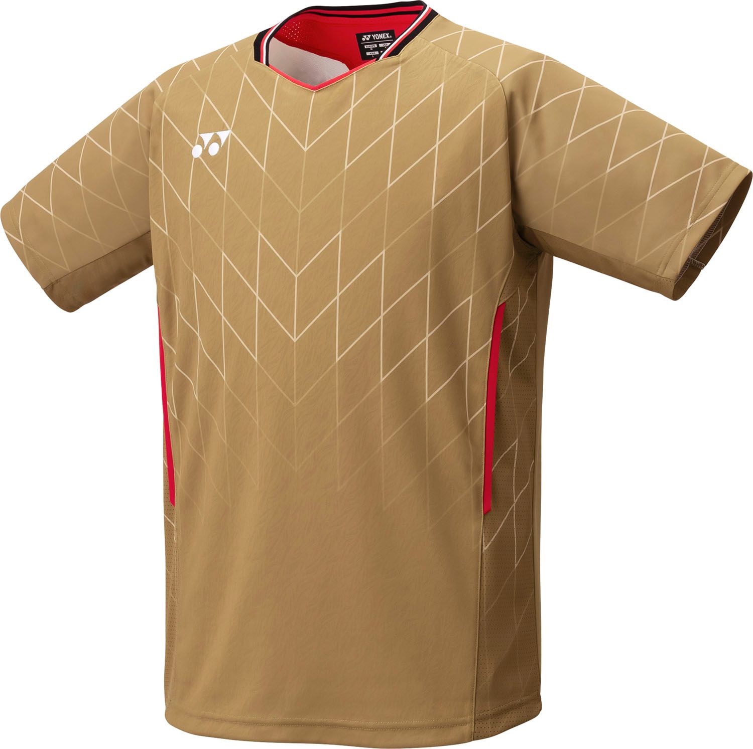 ヨネックス YONEX テニス メンズゲームシャツ フィットスタイル 10698 016 ゴールド