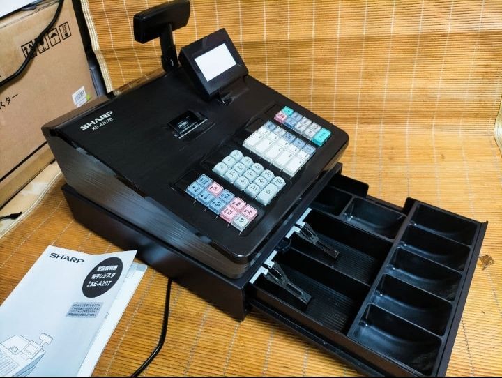 美品シャープレジスター XE-A207 PC連携売上管理設定無料 000880