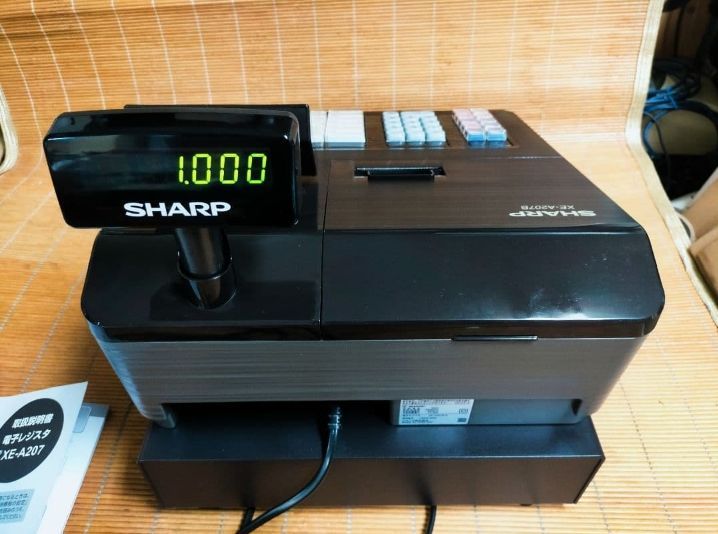 美品シャープレジスター XE-A207 PC連携売上管理設定無料 000880