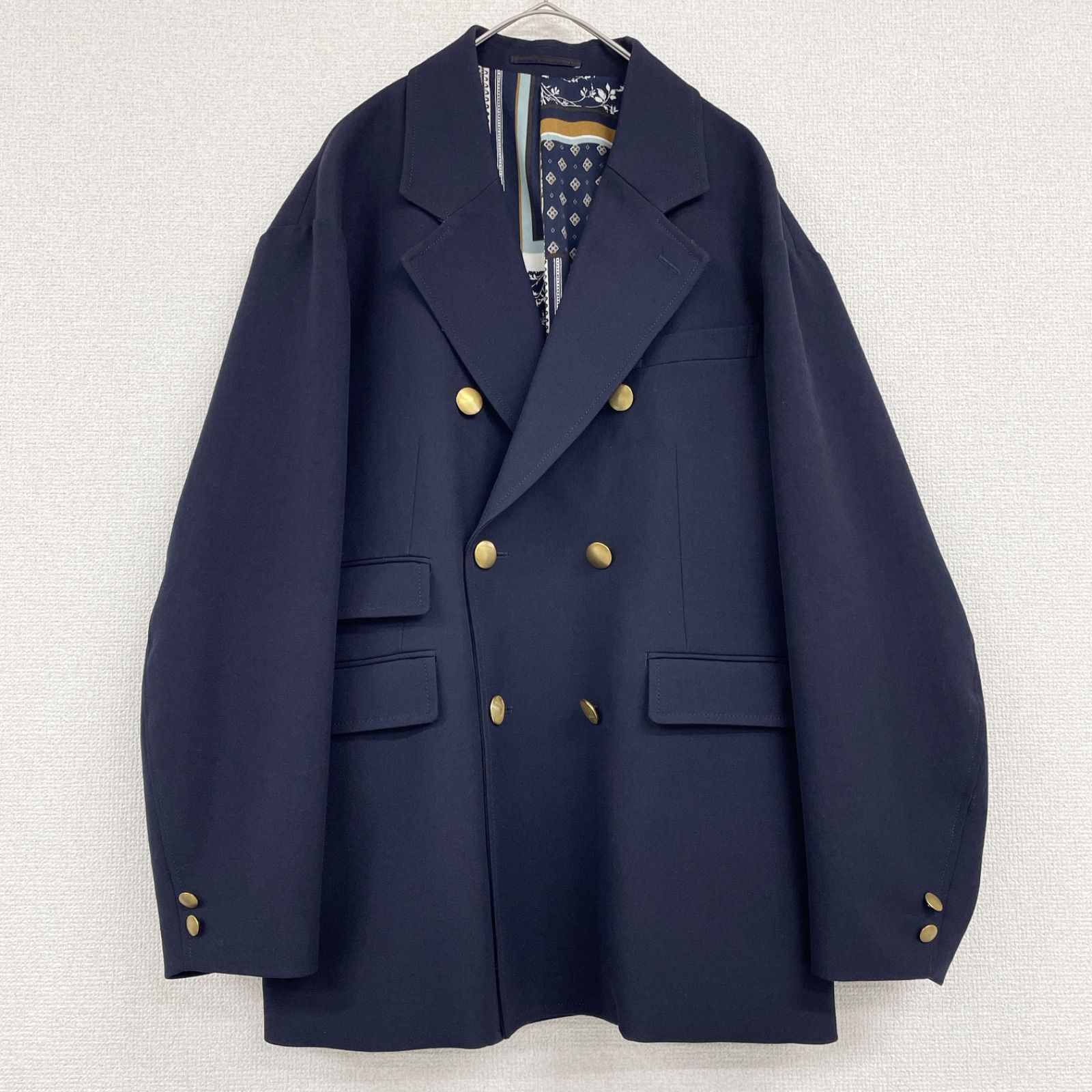 TOMORROWLAND トゥモローランド ジャケット テーラード 裏地総柄 金