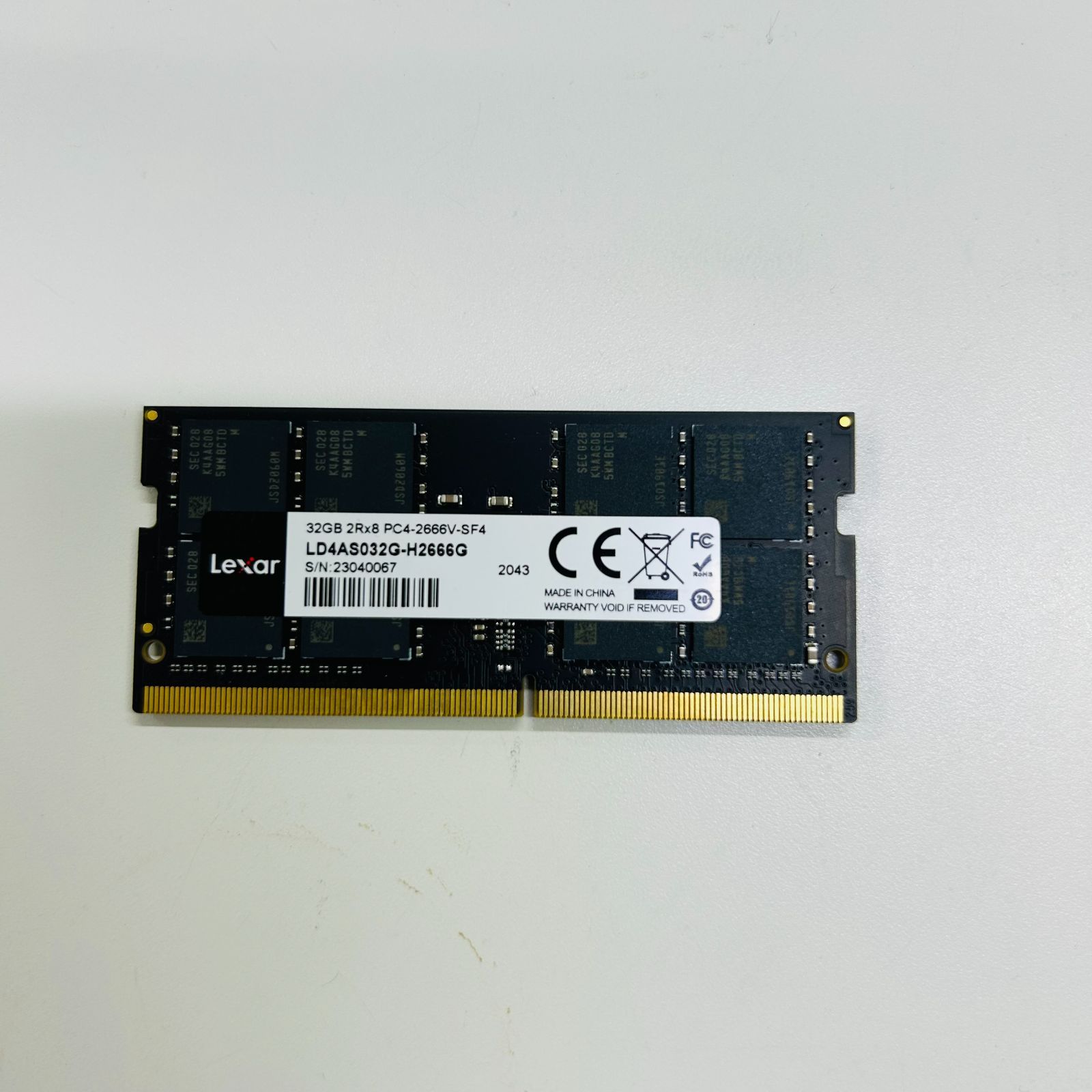 Lexar 32 GB 2 Rx 8 PC 4 -2666 V