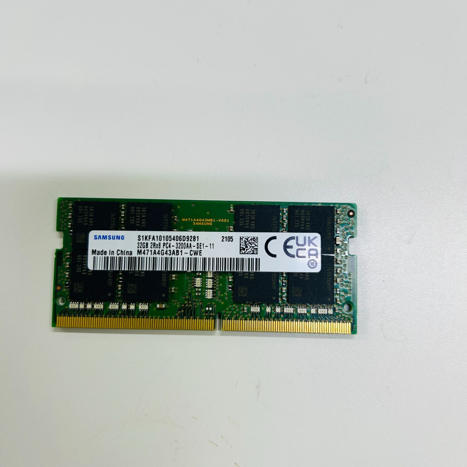美品 SAMSUNG 32GB 2Rx8 PC4-3200AA-SE1-11 - メルカリ