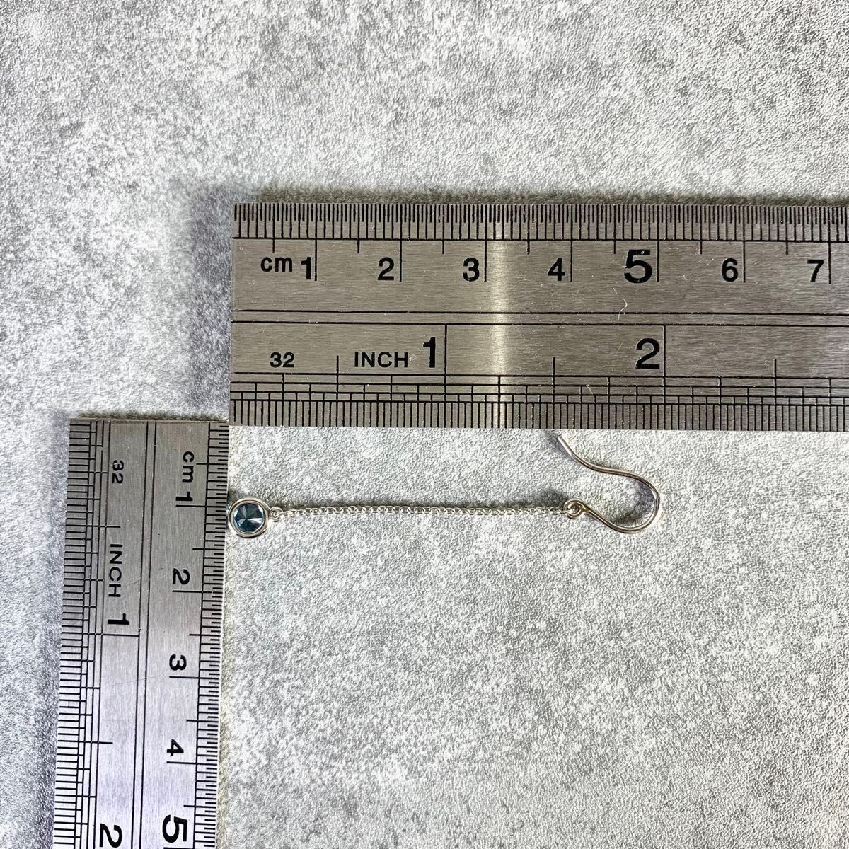 ティファニー美品 バイザヤード アクアマリン ドロップ ピアス 片耳