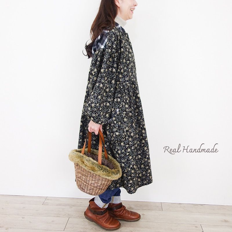 ふんわりギャザー羽織りワンピース