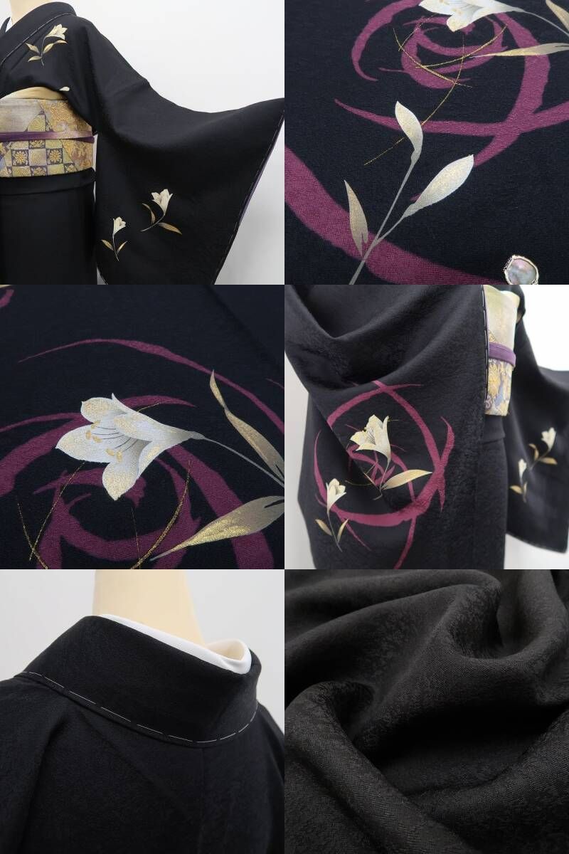 仕付け糸付 シックに艶を添えて大人のエレガンスを引き立てる