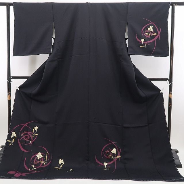  ❁tomihisa❁ 螺鈿 着物 正絹 仕付け糸付 シックに艶を添えて大人のエレガンスを引き立てる 訪問着 7226 訪問着 付け下げ 着物