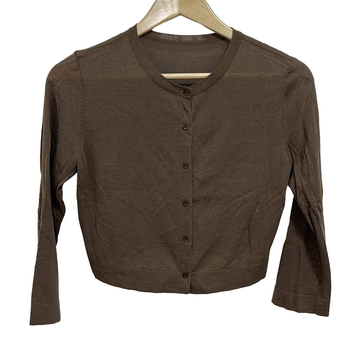 フォクシー FOXEY カーディガン サイズ40 M - ブラウン×ライトピンク