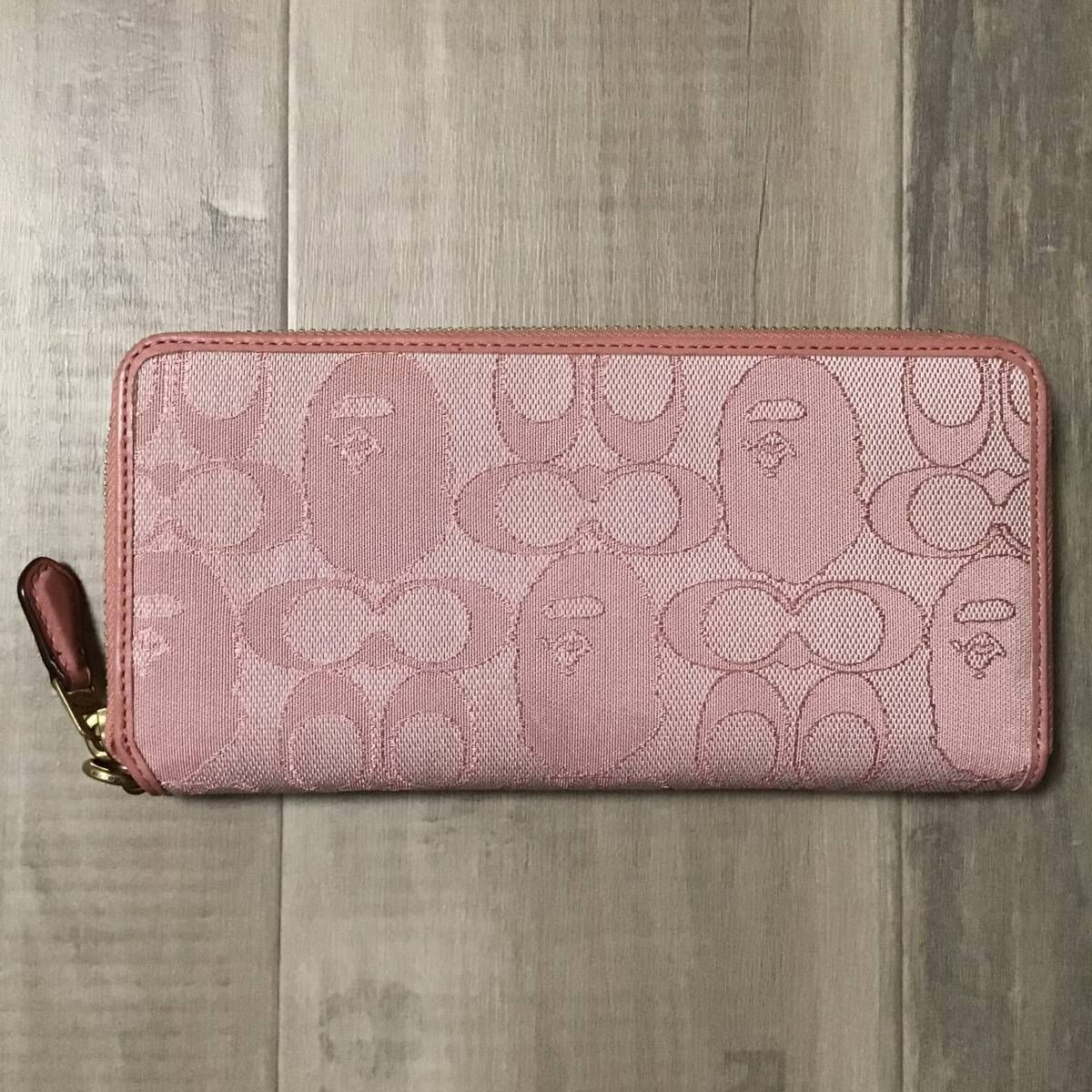 COACH × BAPE PHONE WALLET Pink a bathing ape エイプ ベイプ ア
