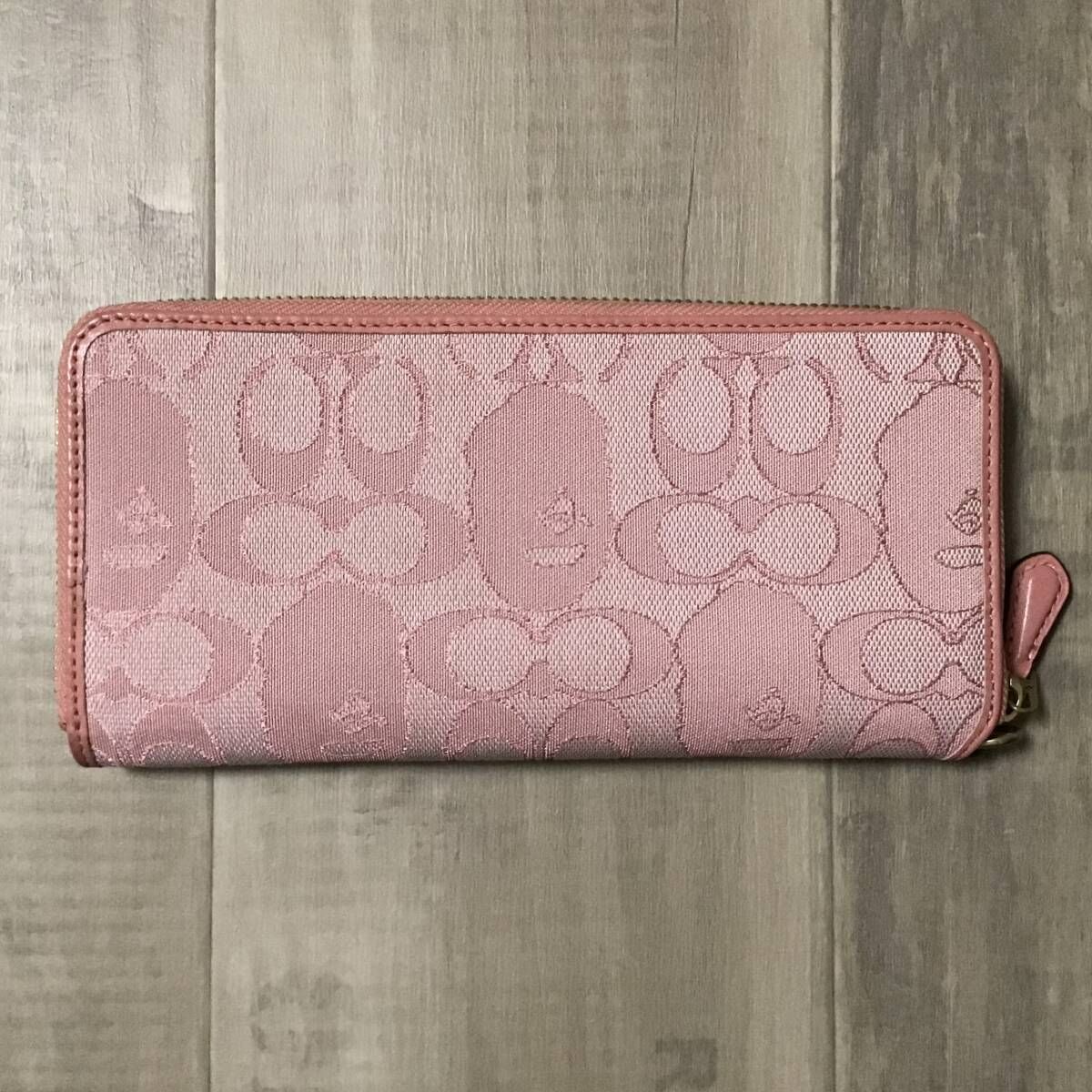 最終価格‼️未使用品 BAPE × COACH Phone Wallet COACH × BAPE PHONE WALLET Pink a bathing ape エイプ ベイプ ア