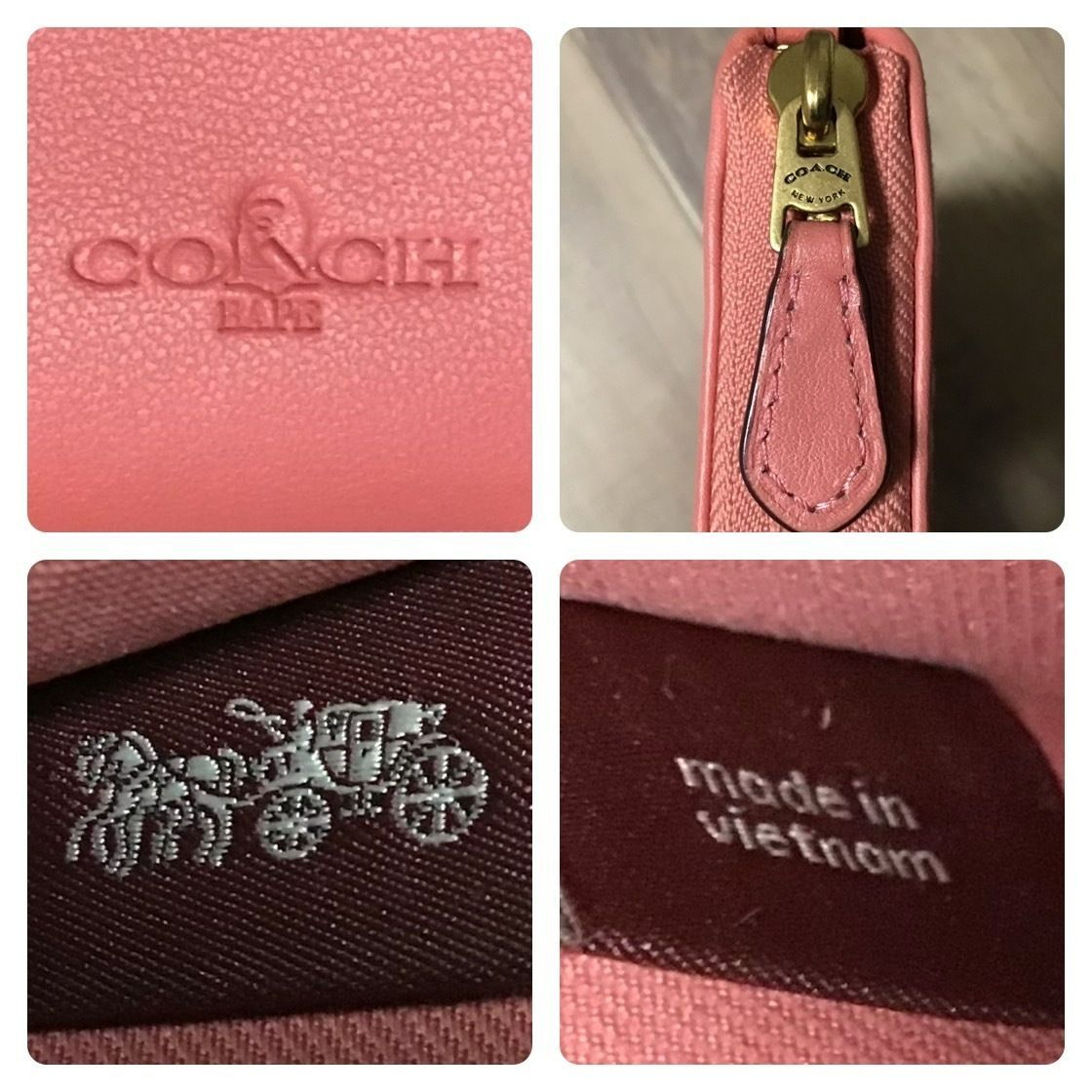 COACH × BAPE PHONE WALLET Pink a bathing ape エイプ ベイプ ア