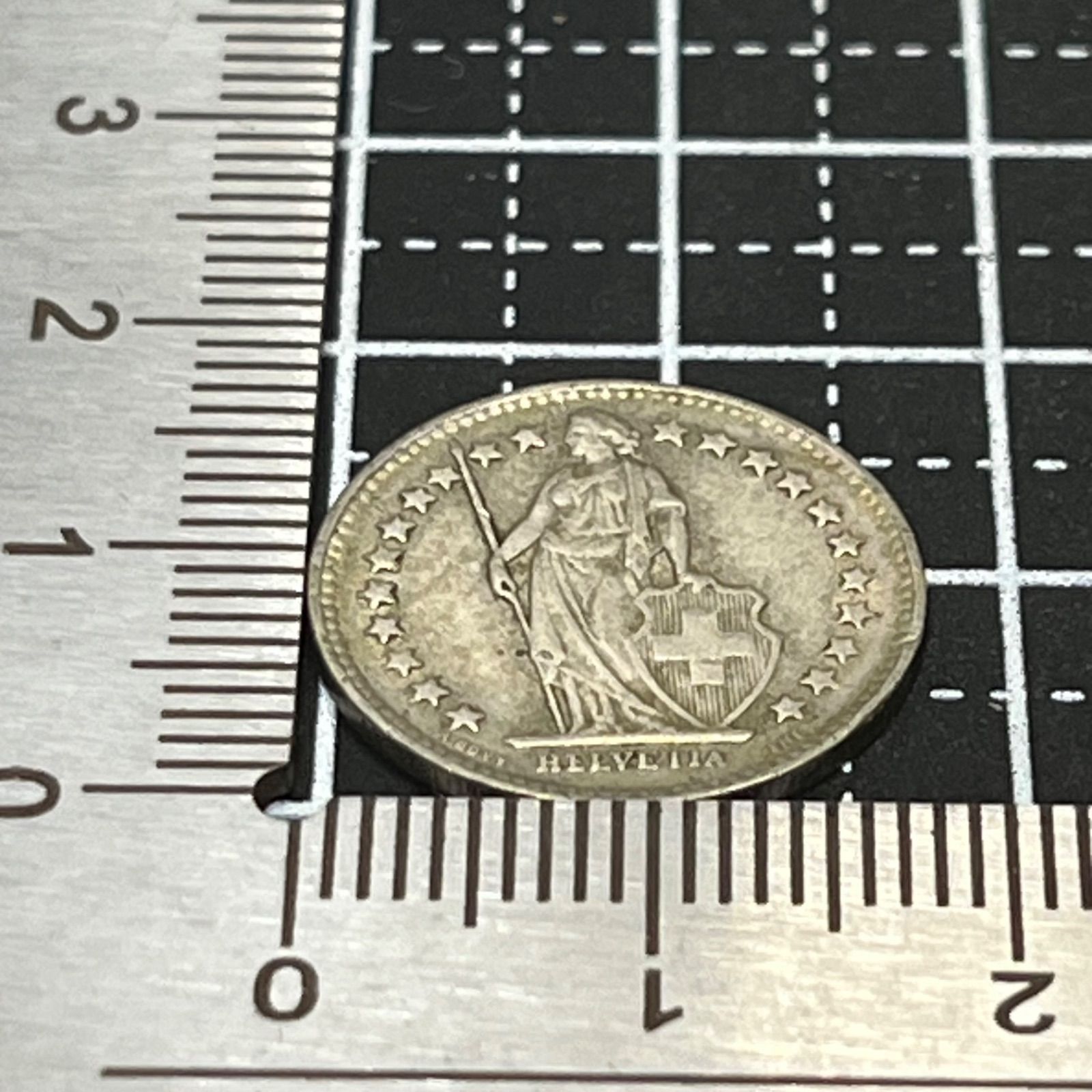 銀貨】1948年 スイス 1/2フラン銀貨／Libertas シッティング