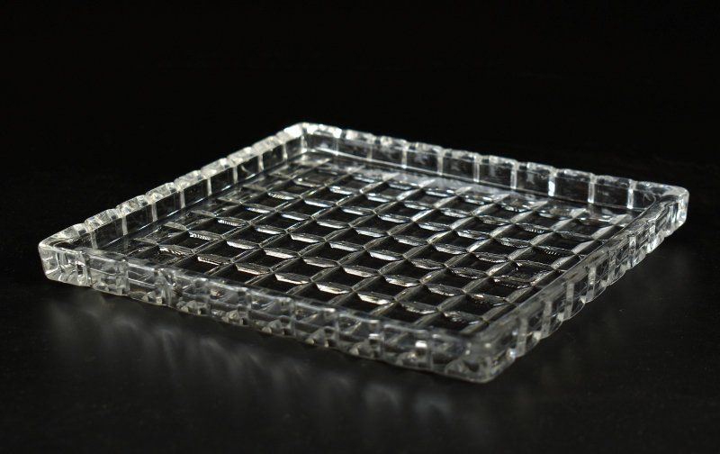 蔵A 5209 a 2 ガラス 長方皿 四方皿 15 5 16 5ｃｍ 五客