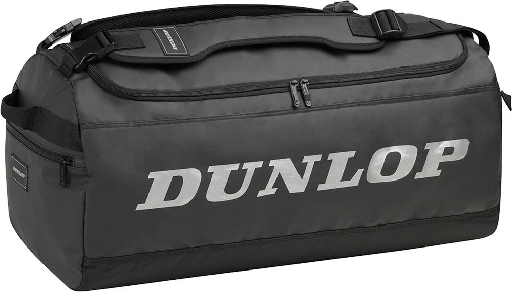 【100%新品】 ダンロップ DUNLOP テニス 2WAYボストンバッグ ラケット収納可   DTC2111 900 ブラック ラケットバッグ