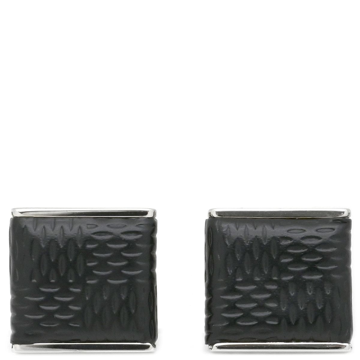 ルイヴィトン LOUIS VUITTON カフス ブトン ドゥ マンシェット ソーホー ダミエグラフィットキャンバス ダミエグラフィット シルバー金具 黒 カフリンクス M 65072 LE 0131