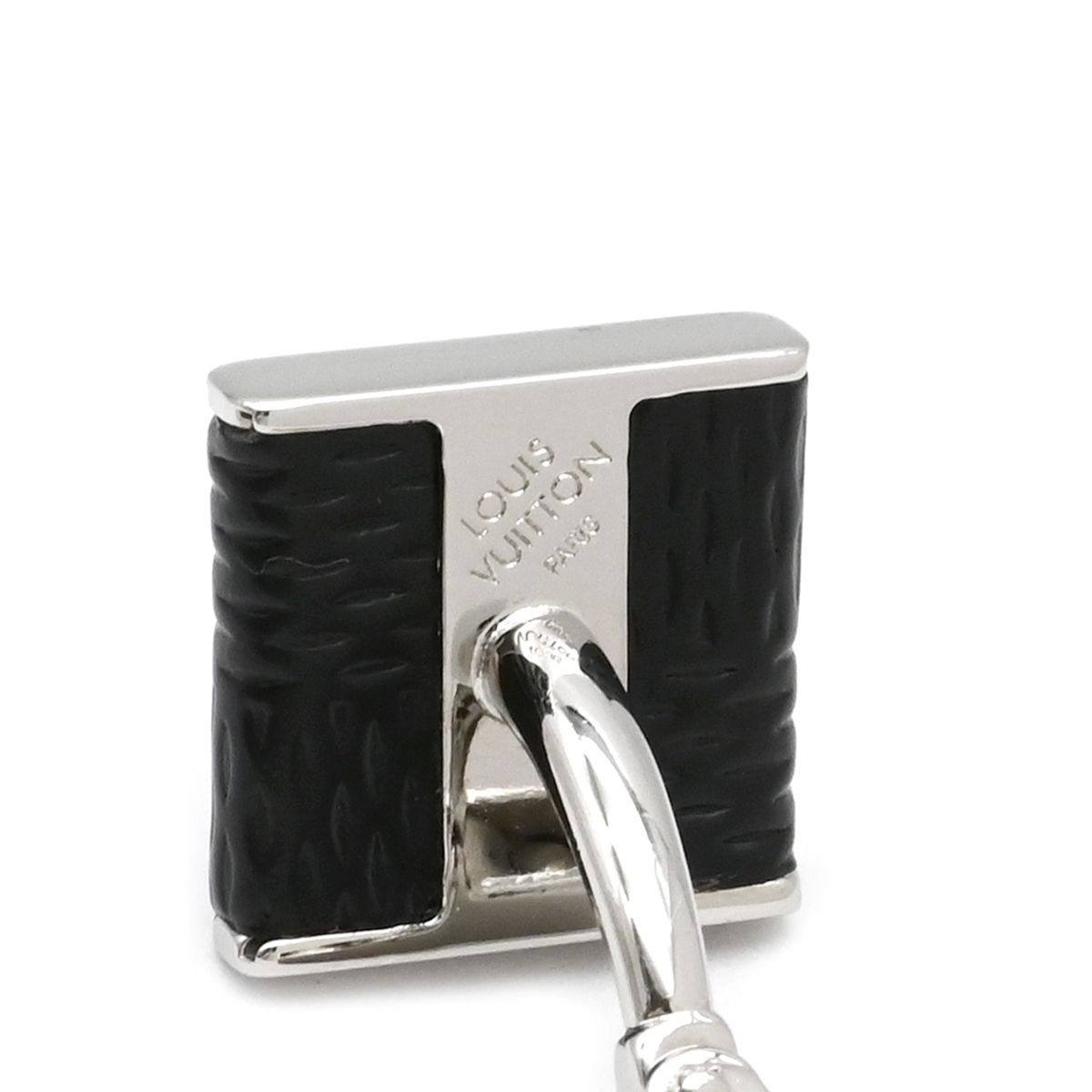 ルイヴィトン LOUIS VUITTON カフス ブトン ドゥ マンシェット ソーホー ダミエグラフィットキャンバス ダミエグラフィット シルバー金具 黒 カフリンクス M 65072 LE 0131