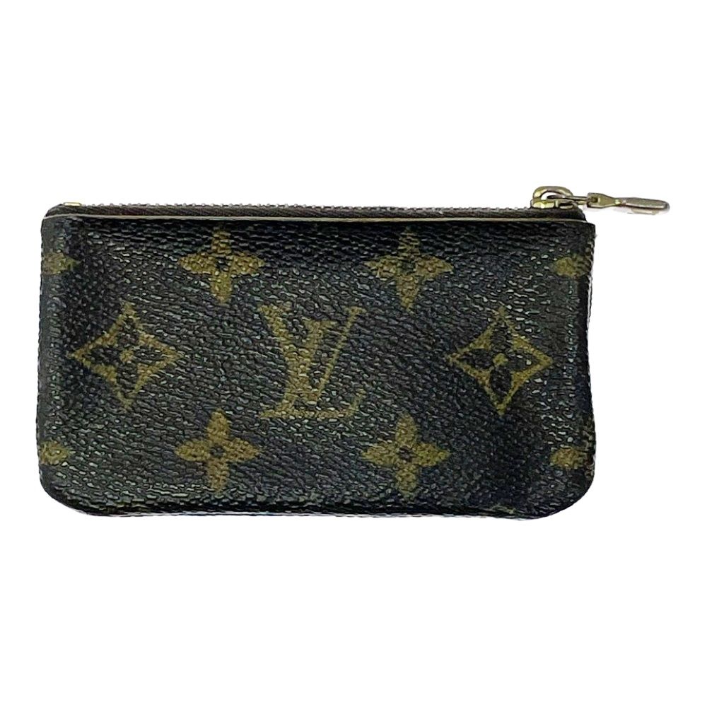 【】LOUIS VUITTON ルイ・ヴィトン M62650 モノグラム PVC ポシェットクレ コインケース ブラウン 504744 コインケース