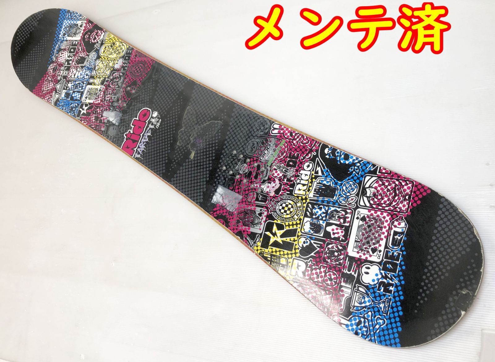 スノボ板 程度良☆スノーボードRIDE4点セット☆TARGET☆お子様にも138