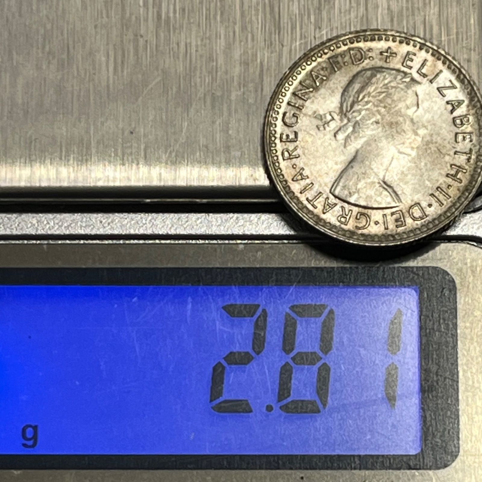 銀貨】1962年 オーストラリア 6ペンス（.500銀）エリザベス2世 ヤング