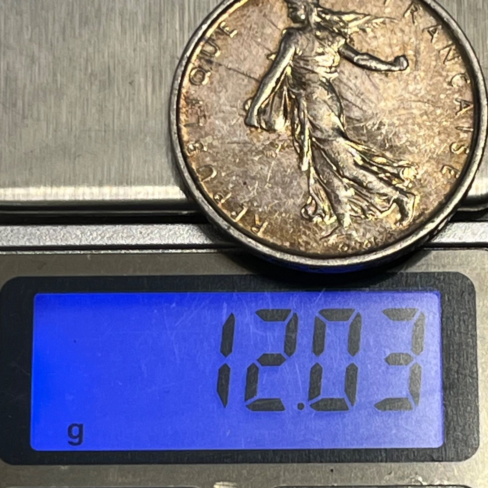 銀貨】1963年 フランス 5フラン “種まく人” 美しい未使用トーン／名作セミューズ