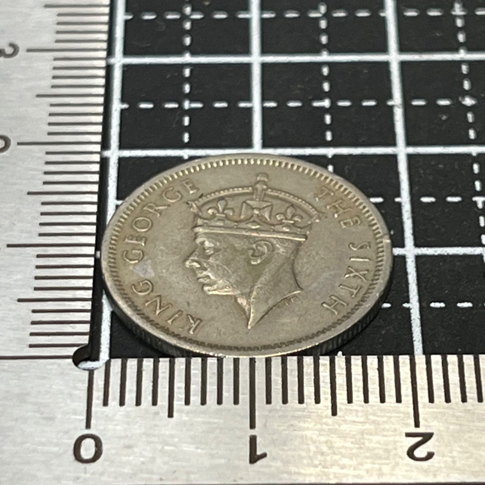 銀貨】1948年 マラヤ 10セント（.750銀）ジョージ6世／戦後復興期の