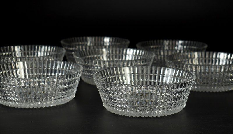 蔵A 5209 b 3 ガラス 向付 中鉢 七客