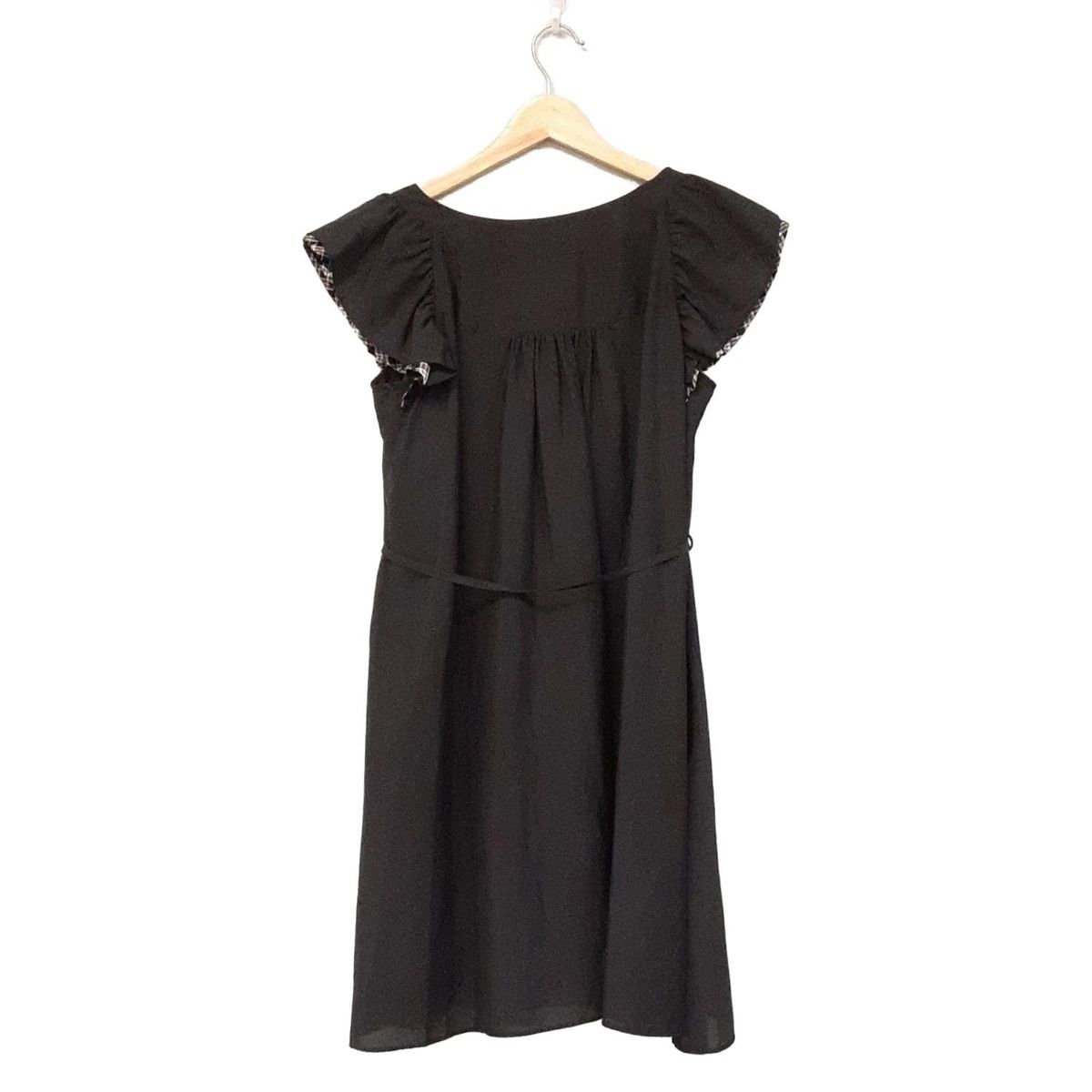 Burberry Blue Label バーバリーブルーレーベル ワンピース サイズ38 M レディース - 黒 クルーネック 半袖 ミニ