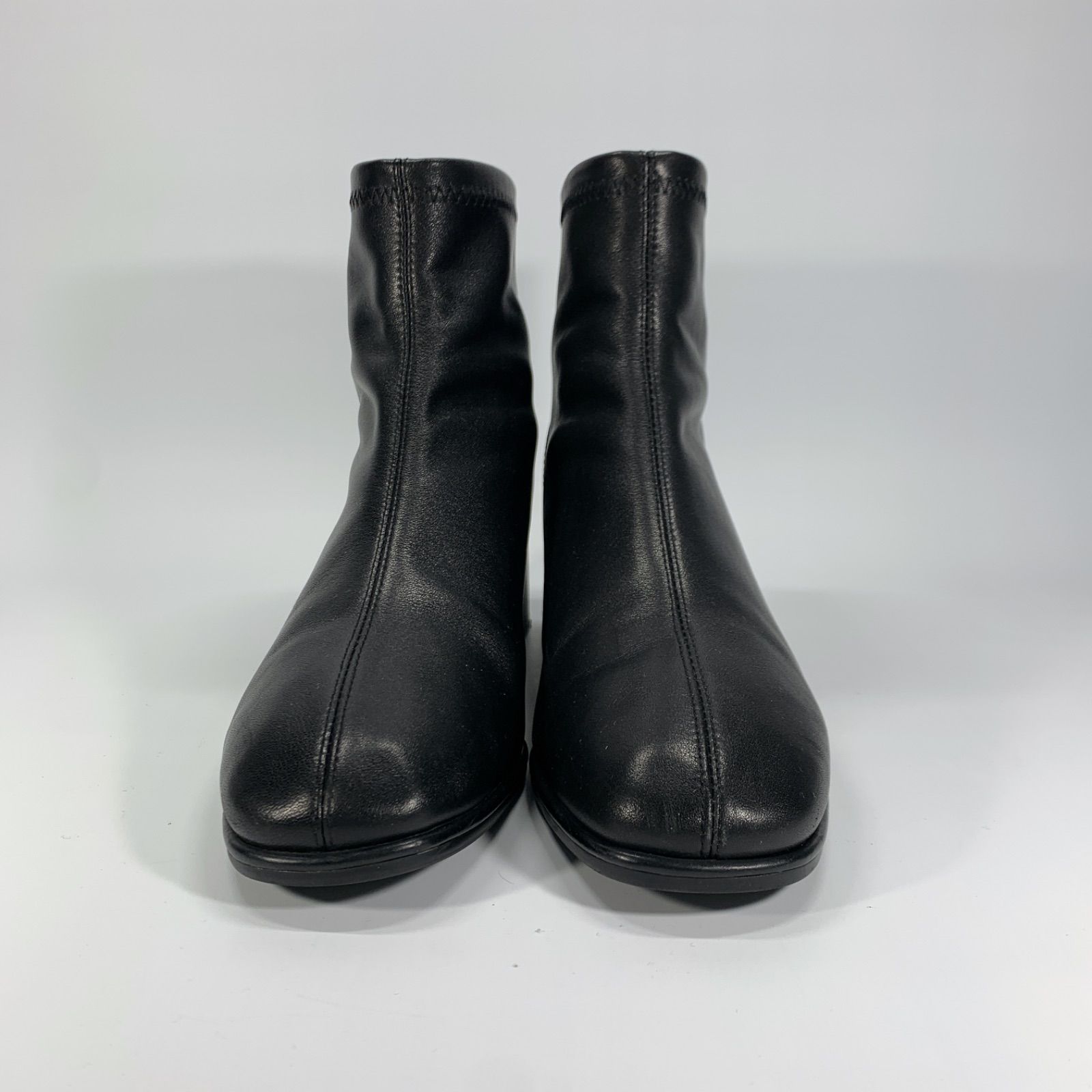 美品◯ STACCATO スタッカート ショートブーツ スクエアトゥ レザー