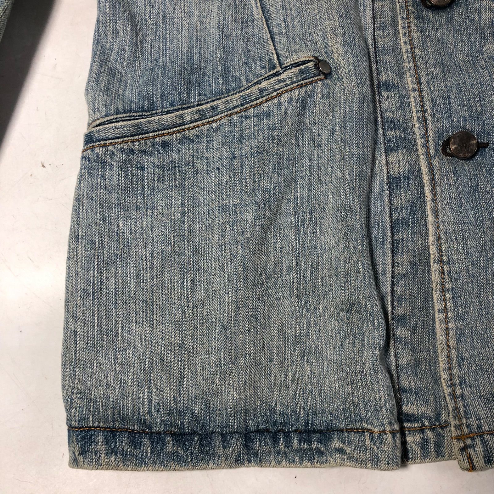 A1125-10-5 EDWIN メンズ デニム カバーオール 503S インディゴ 縦落ち