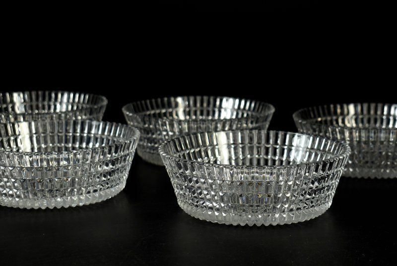 蔵A 5209 b 1 ガラス 向付 中鉢 五客