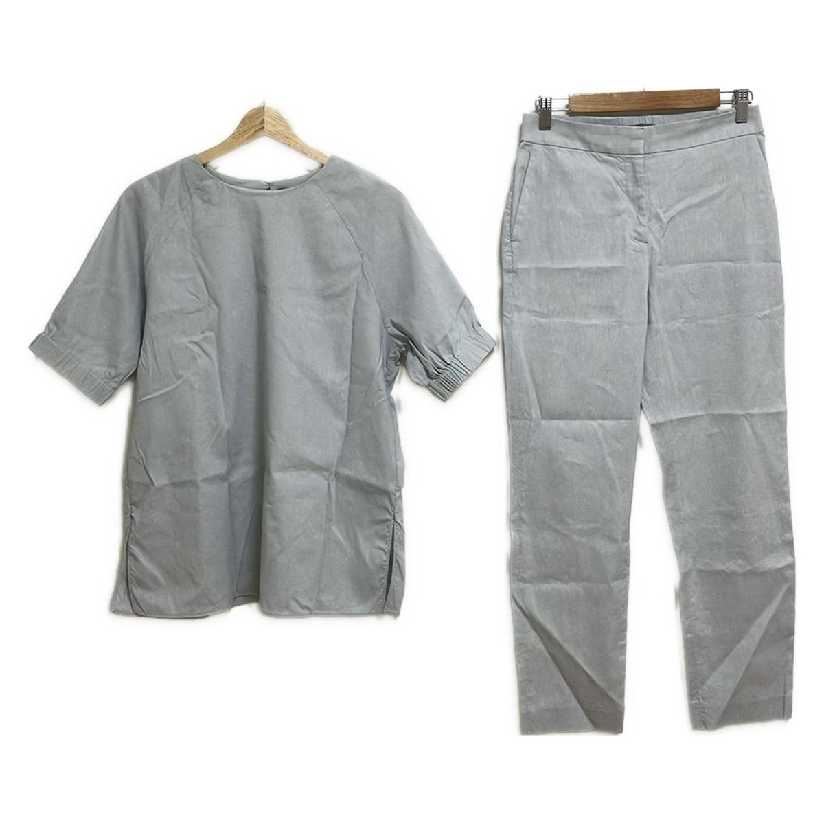 theory luxe セオリーリュクス レディースパンツセットアップ レディース ライトグレー