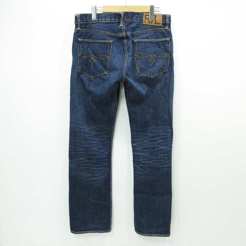 RRL RALPH LAUREN ダブルアールエルラルフローレン ボタンフライデニムパンツ インディゴ サイズ 32 107