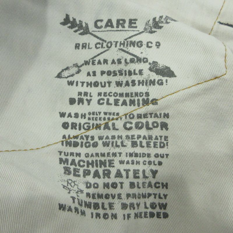  RRL RALPH LAUREN ダブルアールエルラルフローレン ボタンフライデニムパンツ インディゴ サイズ 32 107 その他 メンズ