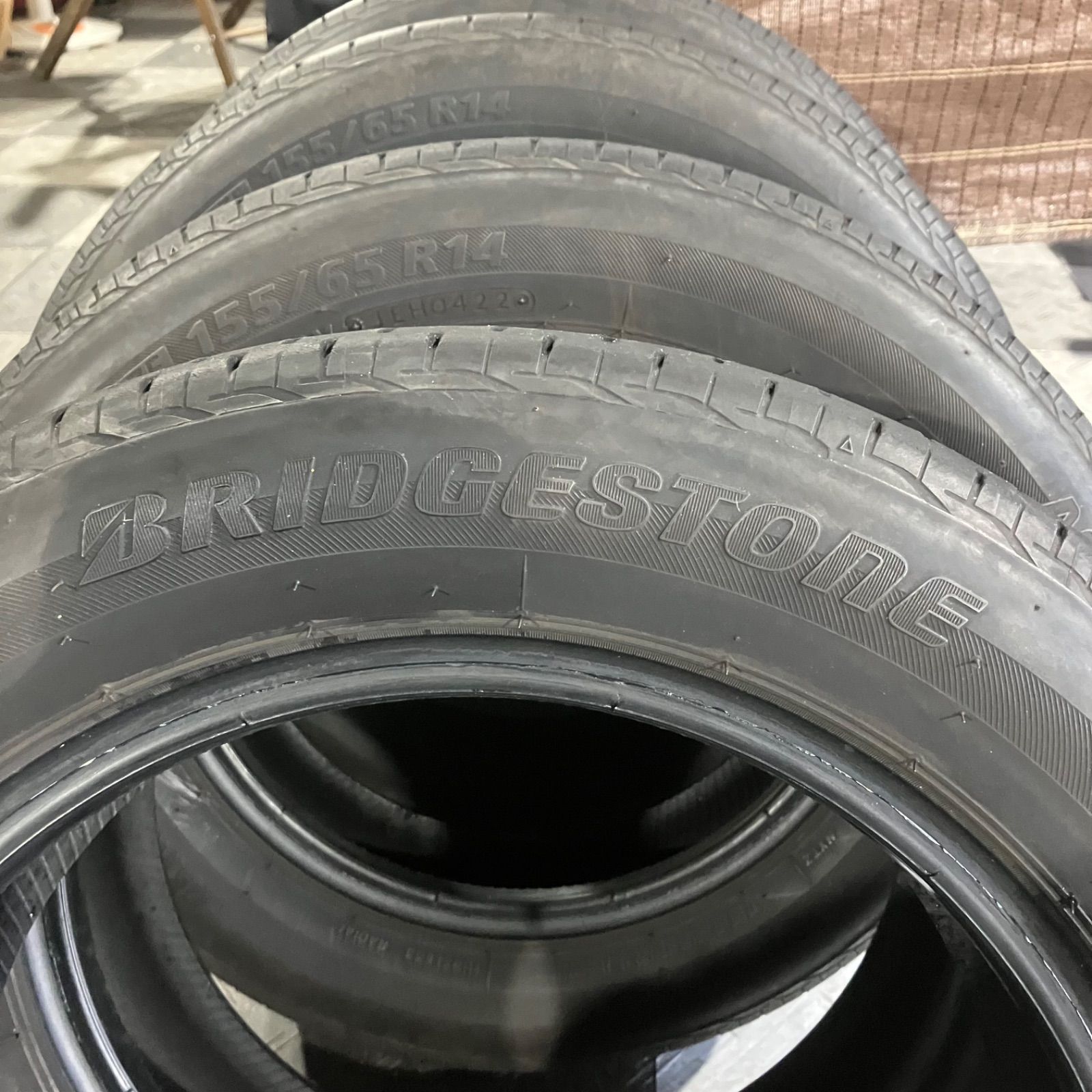 み 155 65 R 14 製 NEXTRY ブリヂストン ネクストリー タイヤ4本セット